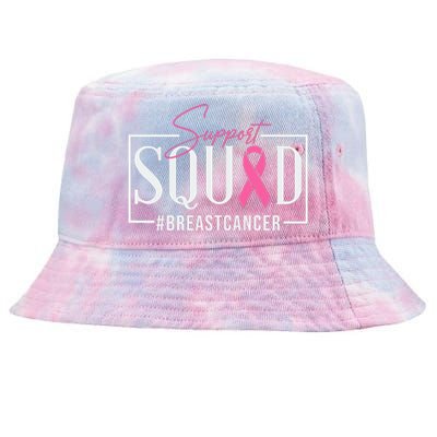 Support Squad Breast Cancer Awareness Tie-Dyed Bucket Hat