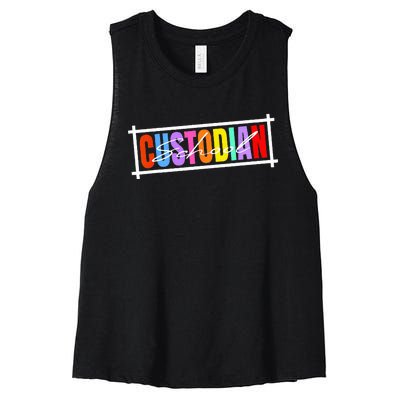 School Secretary Besties Funny School Secretary Women's Racerback Cropped Tank