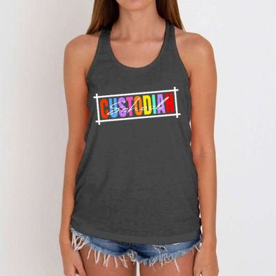 School Secretary Besties Funny School Secretary Women's Knotted Racerback Tank