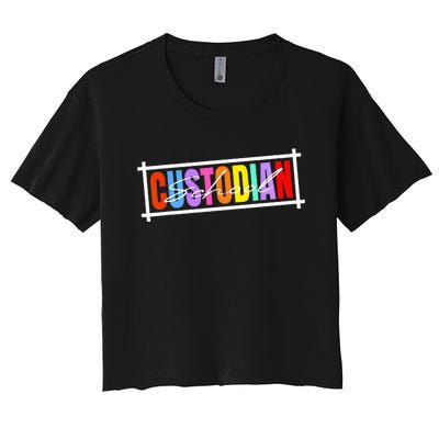 School Secretary Besties Funny School Secretary Women's Crop Top Tee