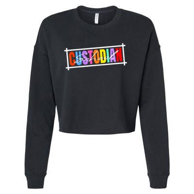 School Secretary Besties Funny School Secretary Cropped Pullover Crew