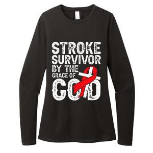 Stroke Survivor By The Grace Of God Stroke Survivor Womens CVC Long Sleeve Shirt