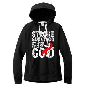 Stroke Survivor By The Grace Of God Stroke Survivor Women's Fleece Hoodie