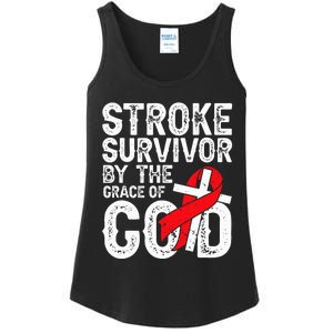 Stroke Survivor By The Grace Of God Stroke Survivor Ladies Essential Tank