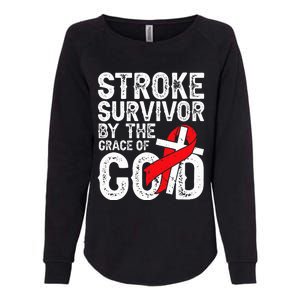 Stroke Survivor By The Grace Of God Stroke Survivor Womens California Wash Sweatshirt