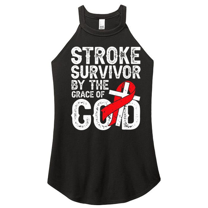 Stroke Survivor By The Grace Of God Stroke Survivor Women's Perfect Tri Rocker Tank