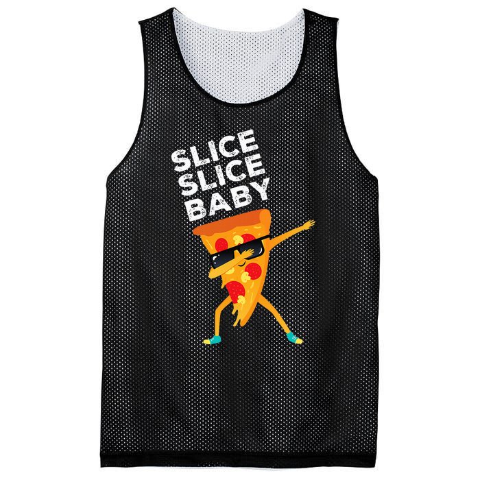 Slice Slice Baby Funny Pizza Lover design Mesh Reversible Basketball Jersey Tank