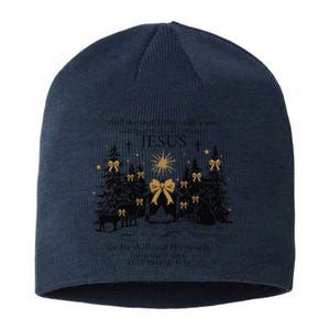 She Shall Bring Forth A Son O Come Let Us Adore Him Sustainable Beanie