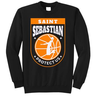 St Sebastian Basketball Dunk Saint Of Sports Athletes Sweatshirt