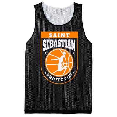 St Sebastian Basketball Dunk Saint Of Sports Athletes Mesh Reversible Basketball Jersey Tank