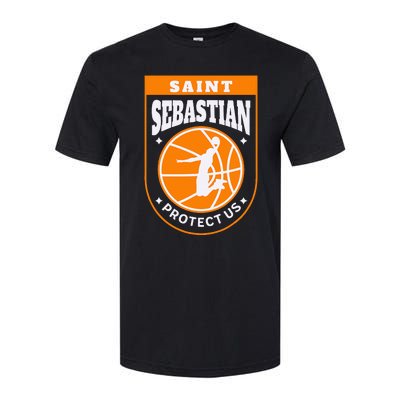 St Sebastian Basketball Dunk Saint Of Sports Athletes Softstyle® CVC T-Shirt