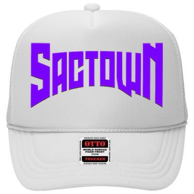 Sactown Sacramento Basketball High Crown Mesh Back Trucker Hat