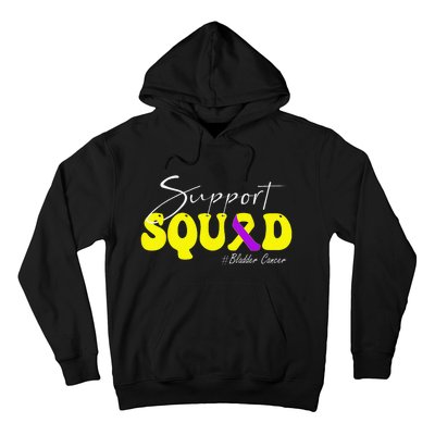 Support Squad Bladder Cancer Awareness Yellow & Purple Hoodie