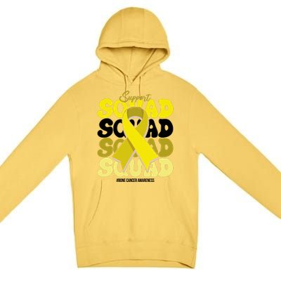 Support Squad Bone Cancer Awareness Premium Pullover Hoodie