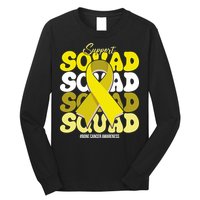 Support Squad Bone Cancer Awareness Long Sleeve Shirt