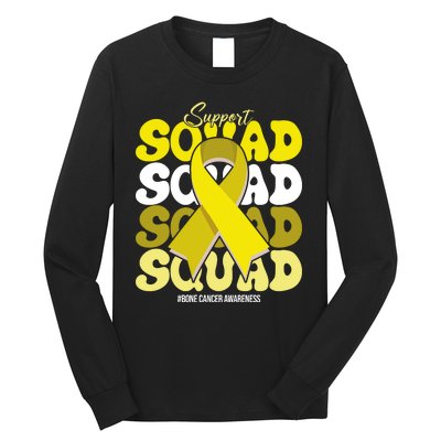 Support Squad Bone Cancer Awareness Long Sleeve Shirt