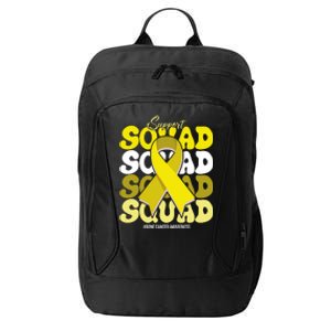 Support Squad Bone Cancer Awareness City Backpack