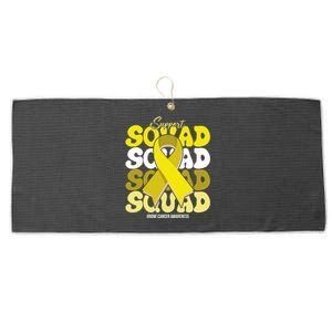 Support Squad Bone Cancer Awareness Large Microfiber Waffle Golf Towel