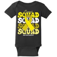 Support Squad Bone Cancer Awareness Baby Bodysuit