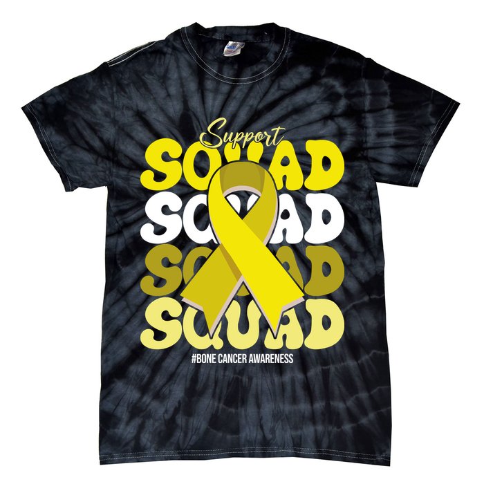 Support Squad Bone Cancer Awareness Tie-Dye T-Shirt