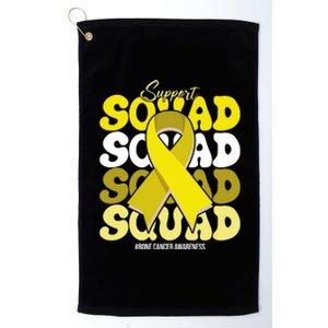 Support Squad Bone Cancer Awareness Platinum Collection Golf Towel