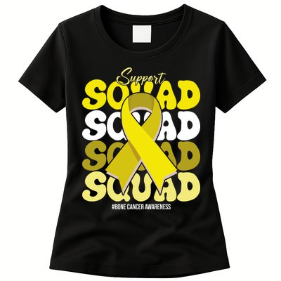 Support Squad Bone Cancer Awareness Womens T-Shirt