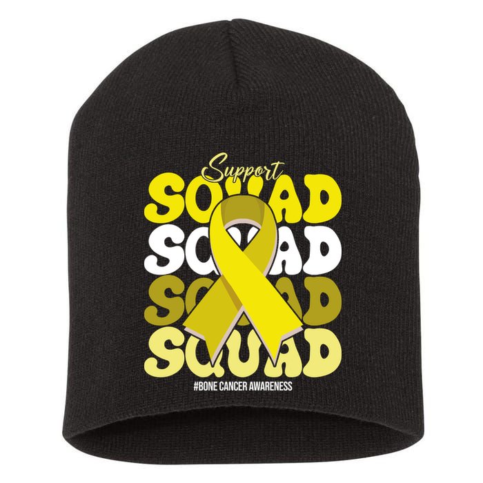 Support Squad Bone Cancer Awareness Short Acrylic Beanie