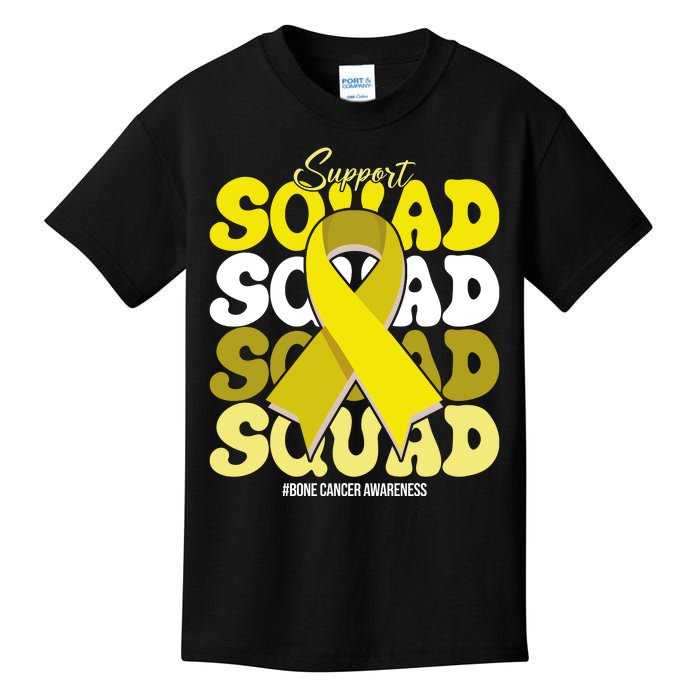 Support Squad Bone Cancer Awareness Kids T-Shirt