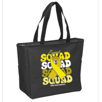 Support Squad Bone Cancer Awareness Zip Tote Bag