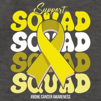 Support Squad Bone Cancer Awareness Vector Backpack