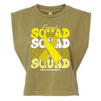 Support Squad Bone Cancer Awareness Garment-Dyed Women's Muscle Tee