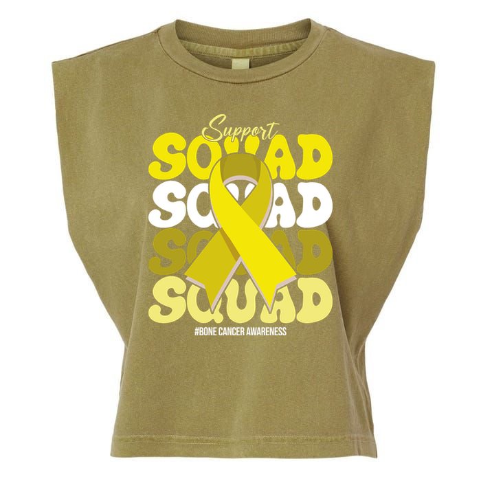 Support Squad Bone Cancer Awareness Garment-Dyed Women's Muscle Tee