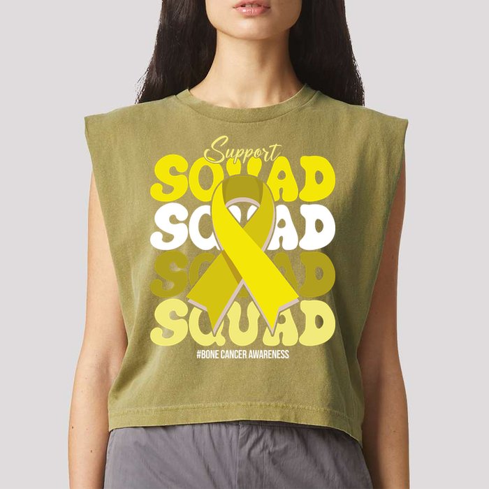 Support Squad Bone Cancer Awareness Garment-Dyed Women's Muscle Tee