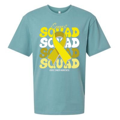 Support Squad Bone Cancer Awareness Sueded Cloud Jersey T-Shirt