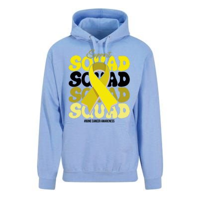 Support Squad Bone Cancer Awareness Unisex Surf Hoodie