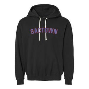 Sactown - SacraM.e.nto Basketball Garment-Dyed Fleece Hoodie