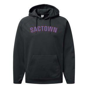 Sactown - SacraM.e.nto Basketball Performance Fleece Hoodie