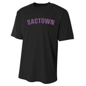 Sactown - SacraM.e.nto Basketball Performance Sprint T-Shirt