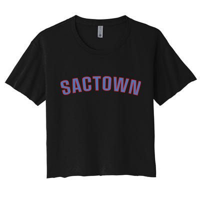 Sactown - SacraM.e.nto Basketball Women's Crop Top Tee