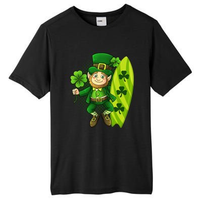 Surfing Summer Beach St Patricks Beer Cheers Shamrock Lucky Gift Tall Fusion ChromaSoft Performance T-Shirt