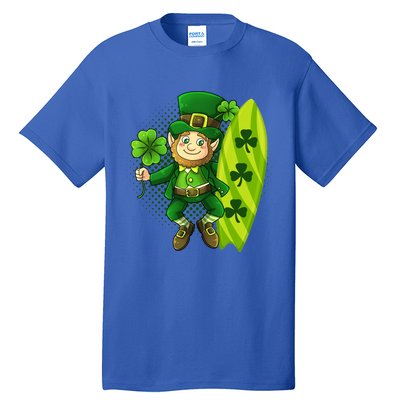 Surfing Summer Beach St Patricks Beer Cheers Shamrock Lucky Gift Tall T-Shirt