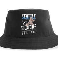 Seattle Squatches Bigfoot Baseball Team for Sasquatch Lovers Sustainable Bucket Hat