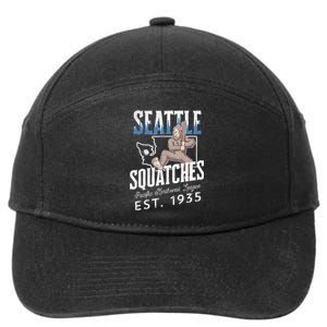 Seattle Squatches Bigfoot Baseball Team for Sasquatch Lovers 7-Panel Snapback Hat