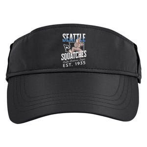 Seattle Squatches Bigfoot Baseball Team for Sasquatch Lovers Adult Drive Performance Visor