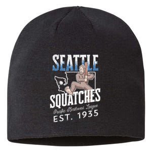 Seattle Squatches Bigfoot Baseball Team for Sasquatch Lovers Sustainable Beanie