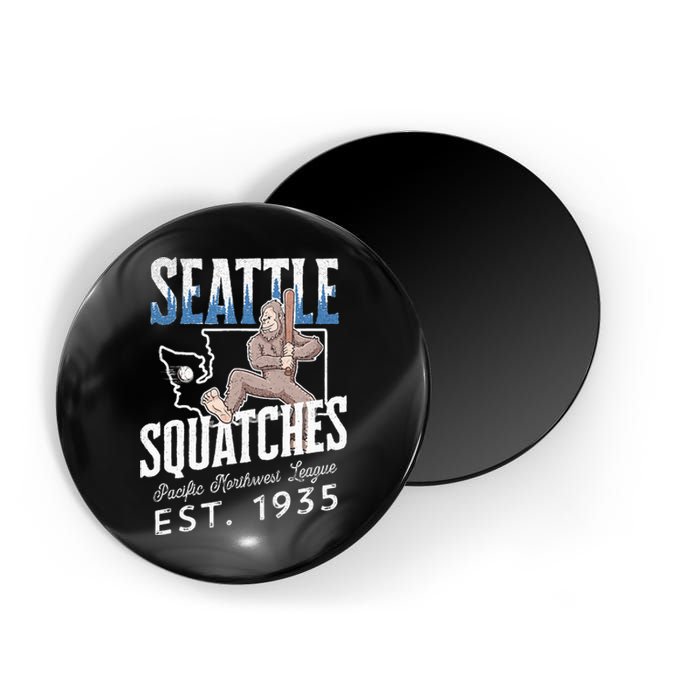 Seattle Squatches Bigfoot Baseball Team for Sasquatch Lovers Magnet