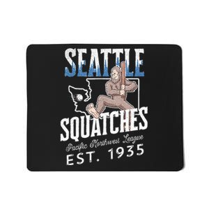 Seattle Squatches Bigfoot Baseball Team for Sasquatch Lovers Mousepad