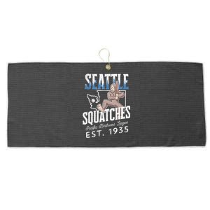 Seattle Squatches Bigfoot Baseball Team for Sasquatch Lovers Large Microfiber Waffle Golf Towel