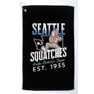 Seattle Squatches Bigfoot Baseball Team for Sasquatch Lovers Platinum Collection Golf Towel