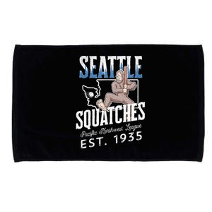 Seattle Squatches Bigfoot Baseball Team for Sasquatch Lovers Microfiber Hand Towel